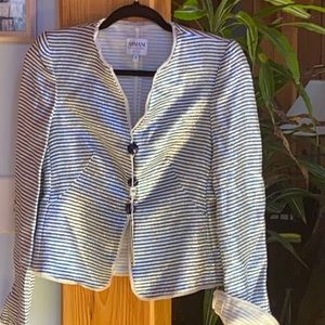 Giorgio Armani, navy white and silver blazer new with tags